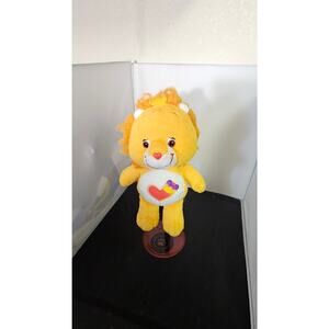 Vintage 2004 Care Bears Cousins BRAVE HEART LION 8" Bean Bag Plush O1